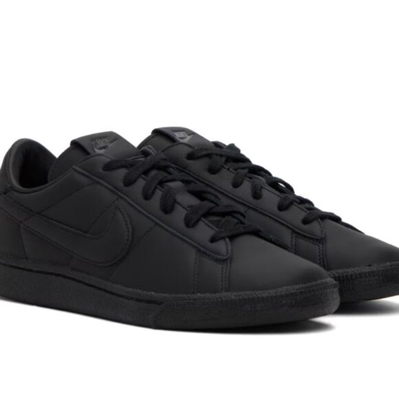 Nike x CDG (Commes des Garcon) Black Classic Tennis Classic Sneakers - Picture 1 of 7